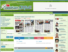 Tablet Screenshot of gazetemcesme.com